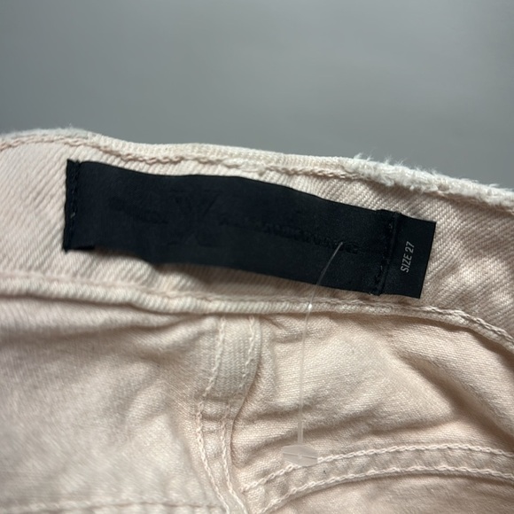 Alexander Wang Rival Cropped Jeans Distressed Destroyed Ripped Jean Off White 27 - Picture 11 of 11